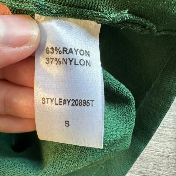 Pomander Place Hunter Green Double Knit Lennox Dress Small - Picture 11 of 12